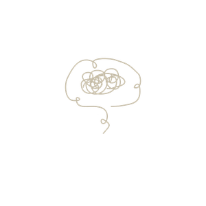 Copy of Brain scribble brown – no bG